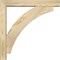 Ekena Millwork Thorton Block Rough Sawn Bracket w/ Offset Brace, Douglas Fir, 4"W x 20"D x 20"H BKT0402X20X20THR05RDF - alternate 4